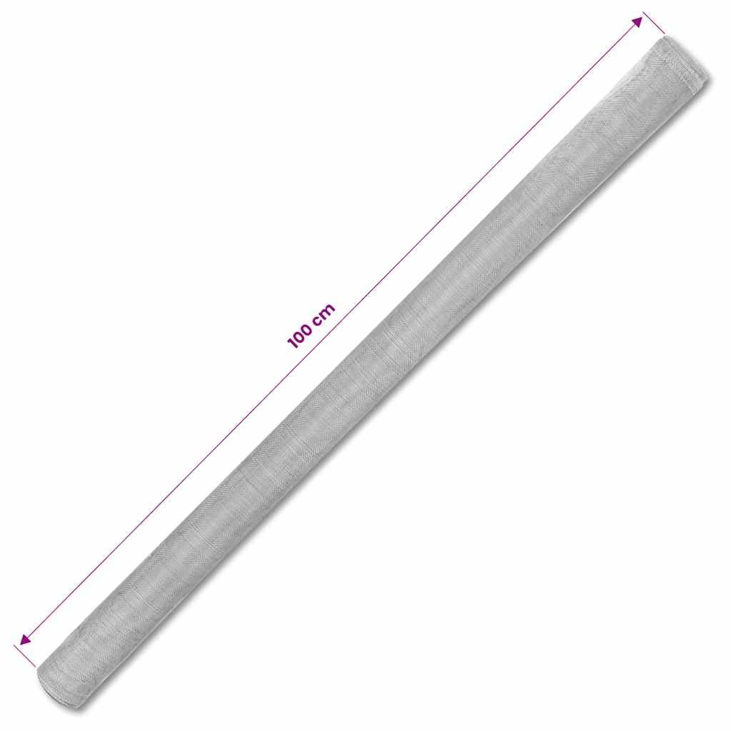 Aluminum Mesh Screen 39.4x196.9 in Silver N112