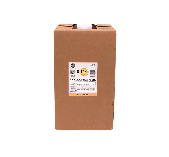 Canola Frying Oil 35 Lb High Smoke Point Bulk Cooking Oil P64351