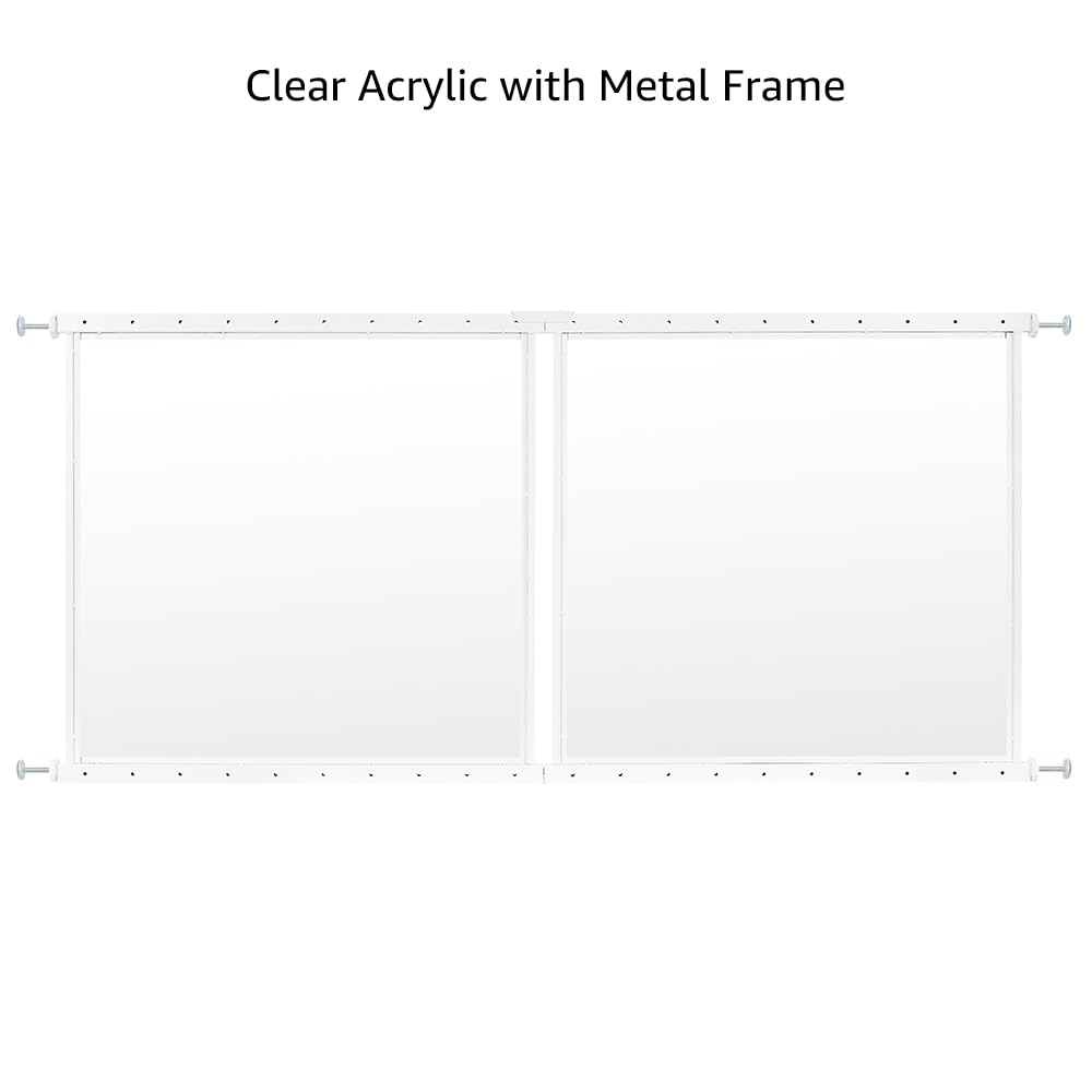 Clear Pet Window Guard, 29" Tall Acrylic Safety Barrier A2289