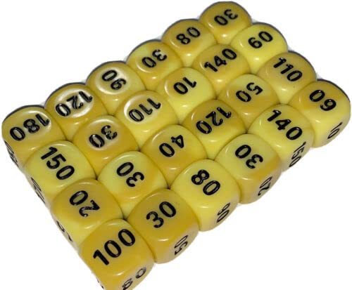 Pokemon Damage Counter Dice x24 Yellow & Black J591