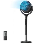 9 in. Adjustable Pedestal Floor Fan with Remote E526946