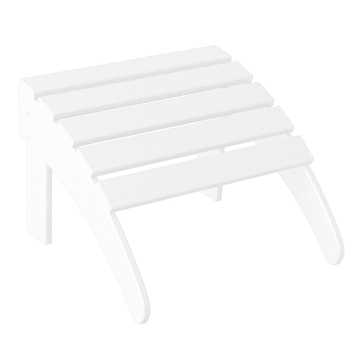 White All Weather Poly Lumber Adirondack Ottoman H70231