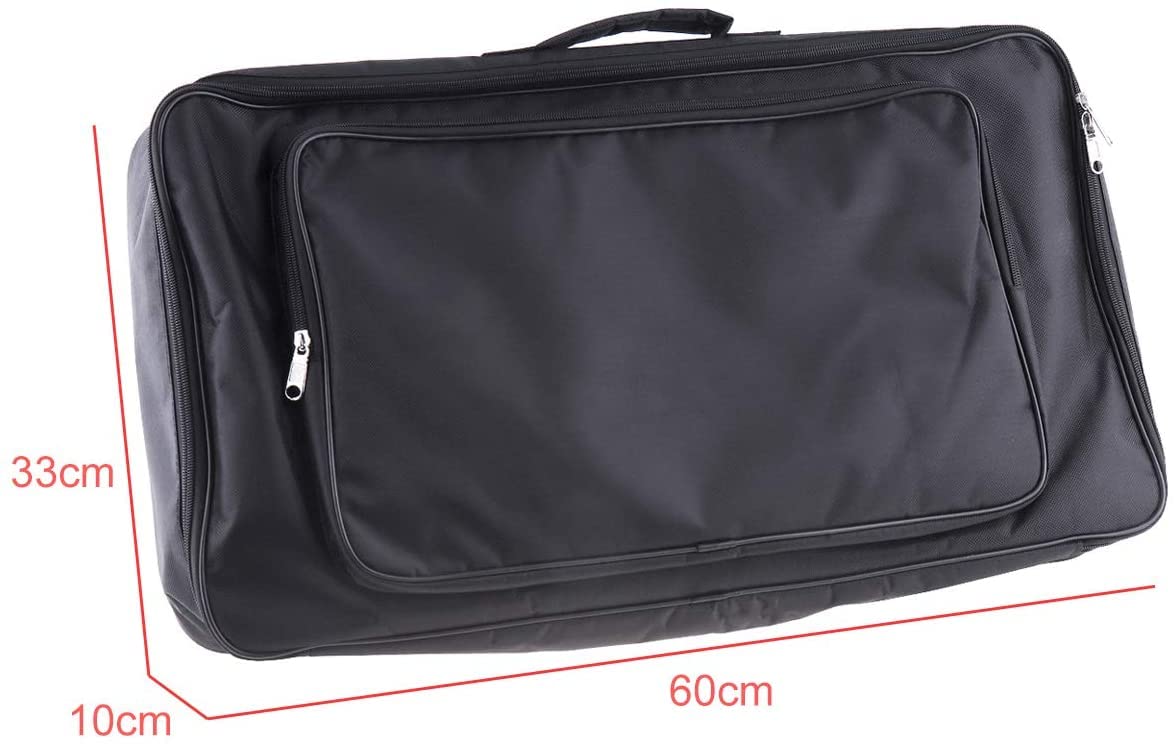 Black Portable Guitar Effects Pedal Board Gig Bag Q584140
