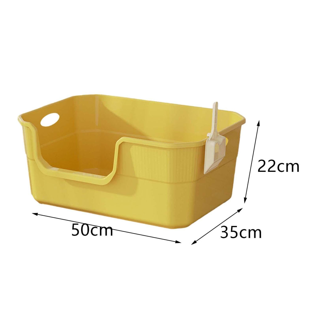 Open Top Cat Litter Tray with Frame PP V36606