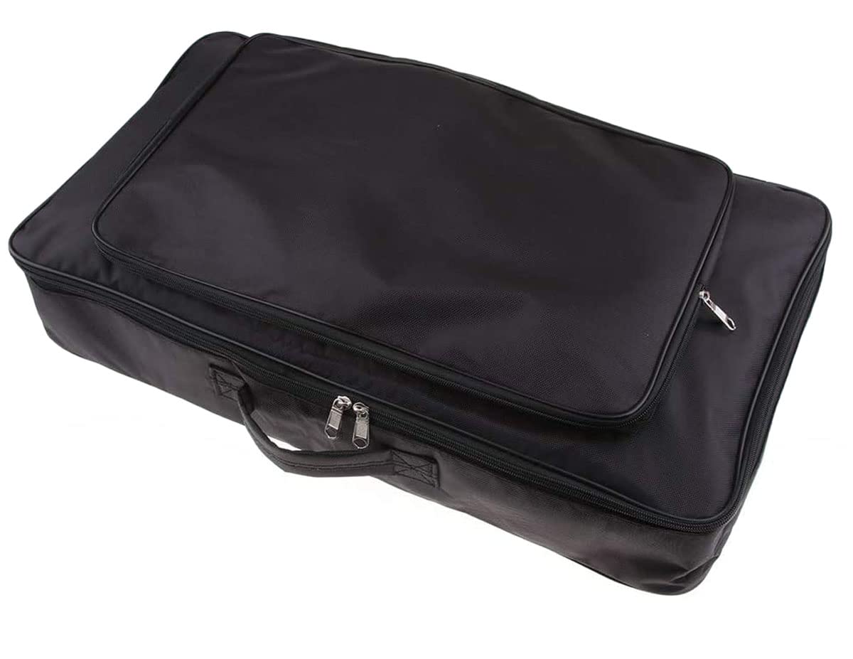 Black Portable Guitar Effects Pedal Board Gig Bag Q584140