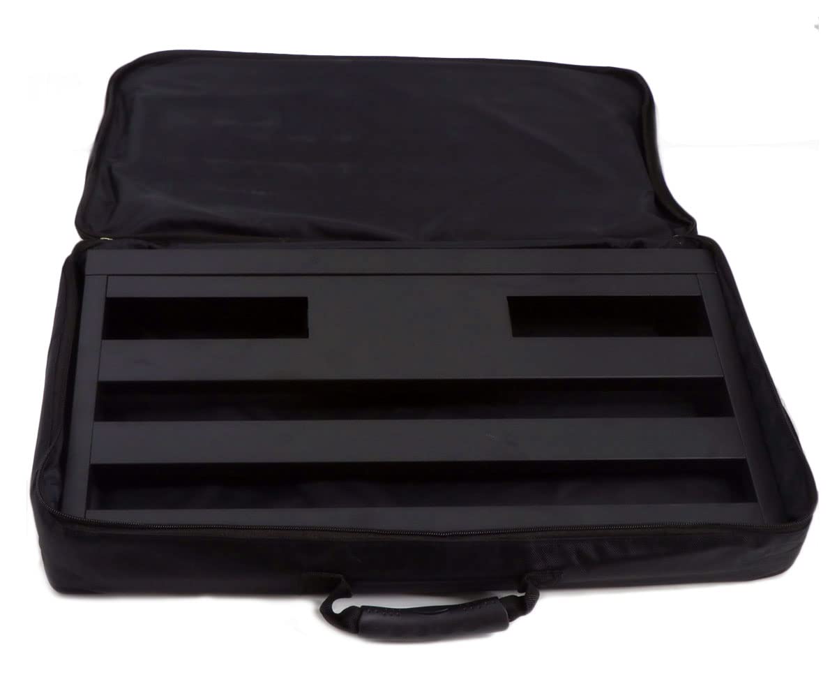 Black Portable Guitar Effects Pedal Board Gig Bag Q584140