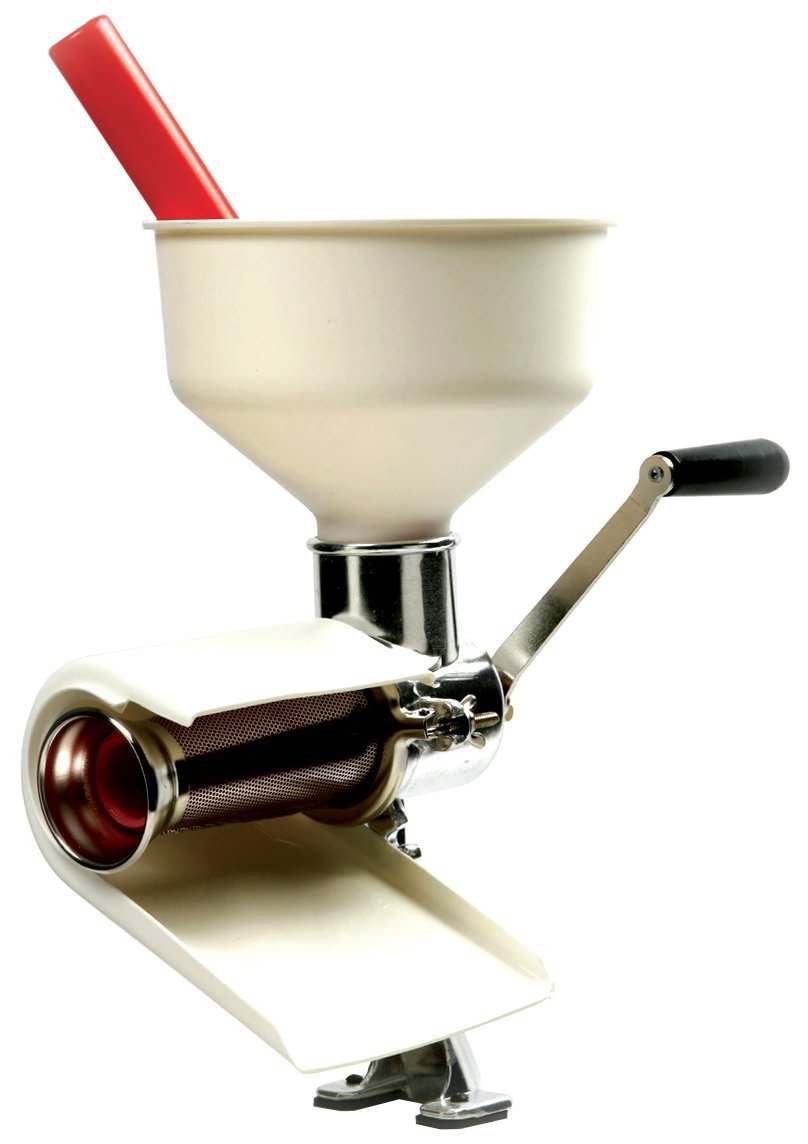 White Food Strainer and Sauce Maker E6689