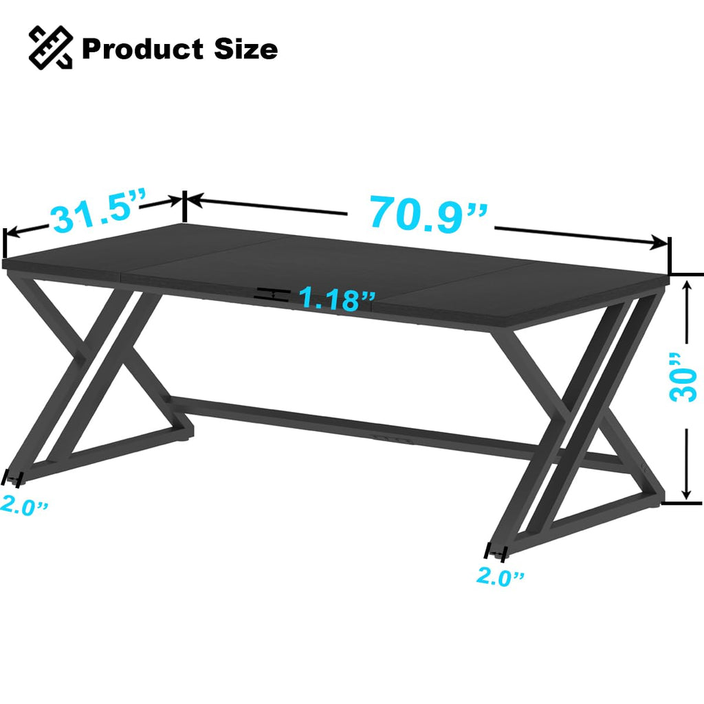 Black Computer Desk V709