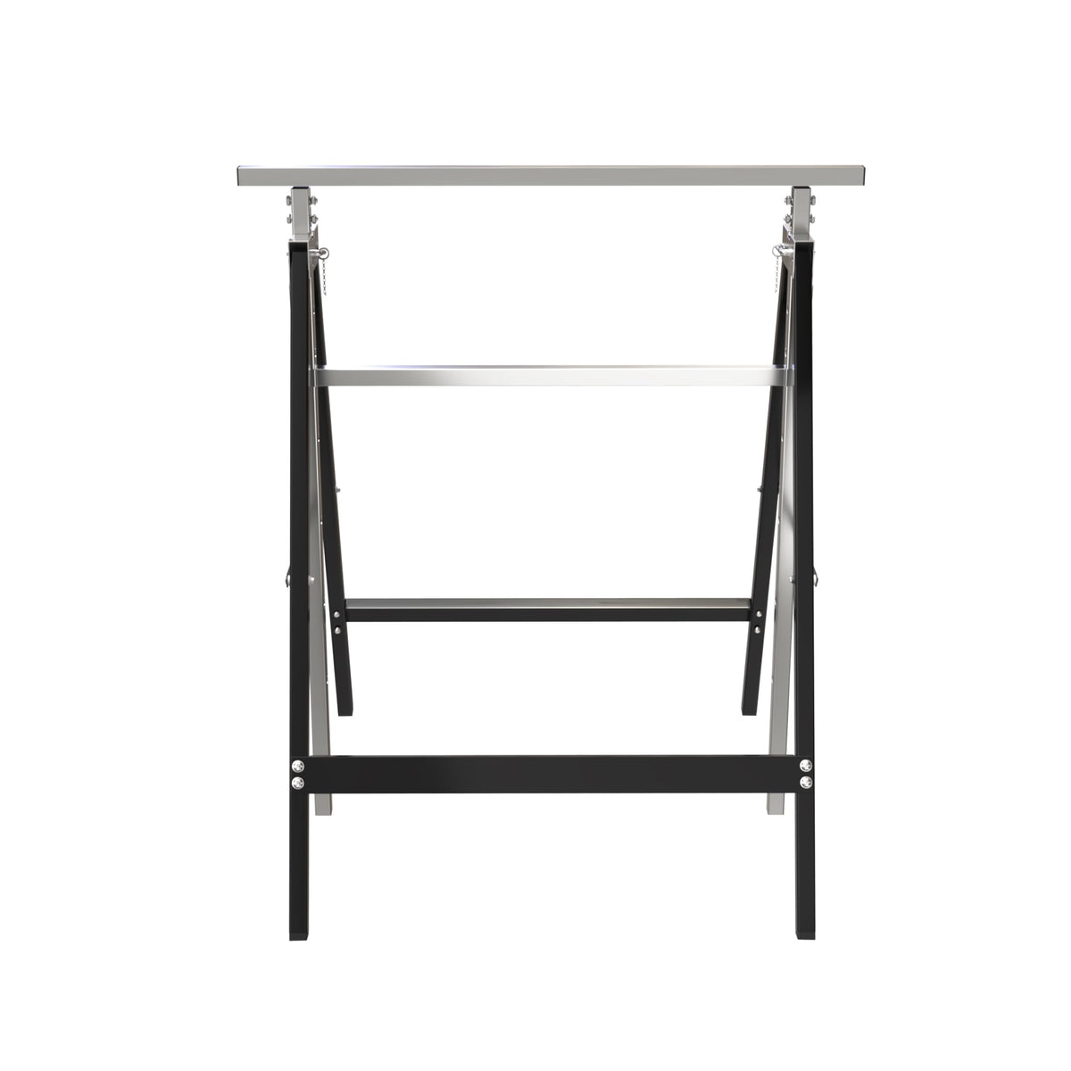 Heavy Duty Steel Sawhorse Brackets 2 Pack Adjustable Folding 330 lbs Capacity V4710