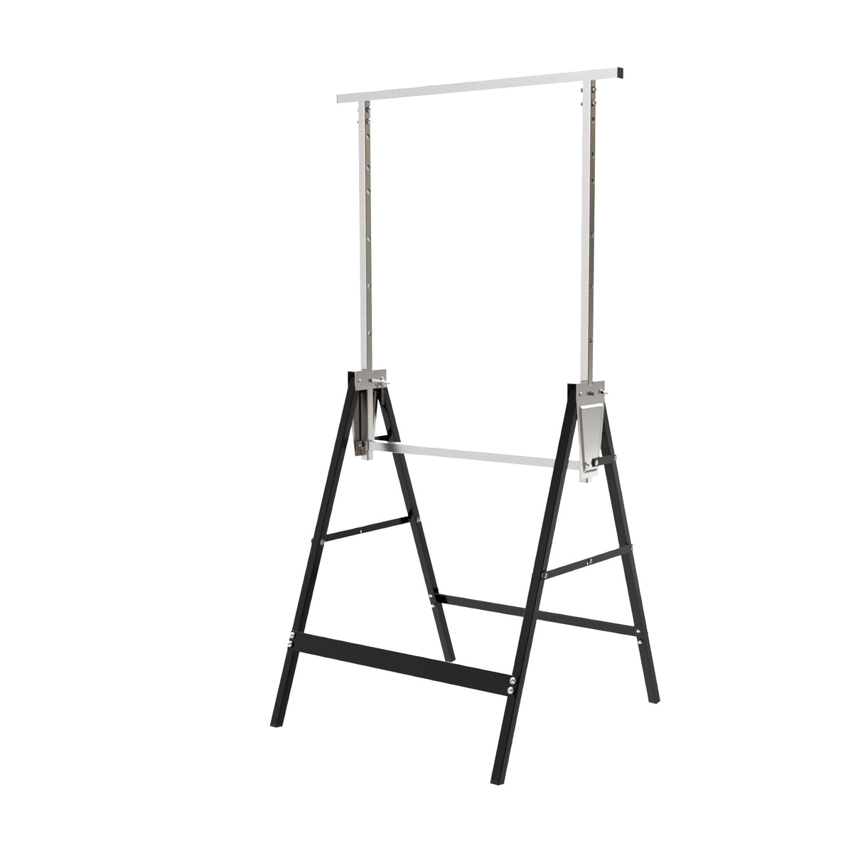 Heavy Duty Steel Sawhorse Brackets 2 Pack Adjustable Folding 330 lbs Capacity V4710