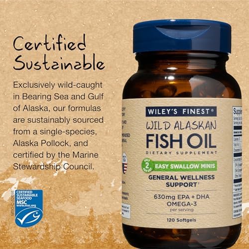 Wild Alaskan Easy Swallow Minis 120 Count Q102932