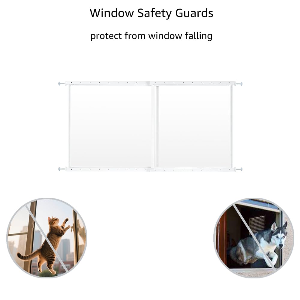 Clear Pet Window Guard, 29" Tall Acrylic Safety Barrier A2289
