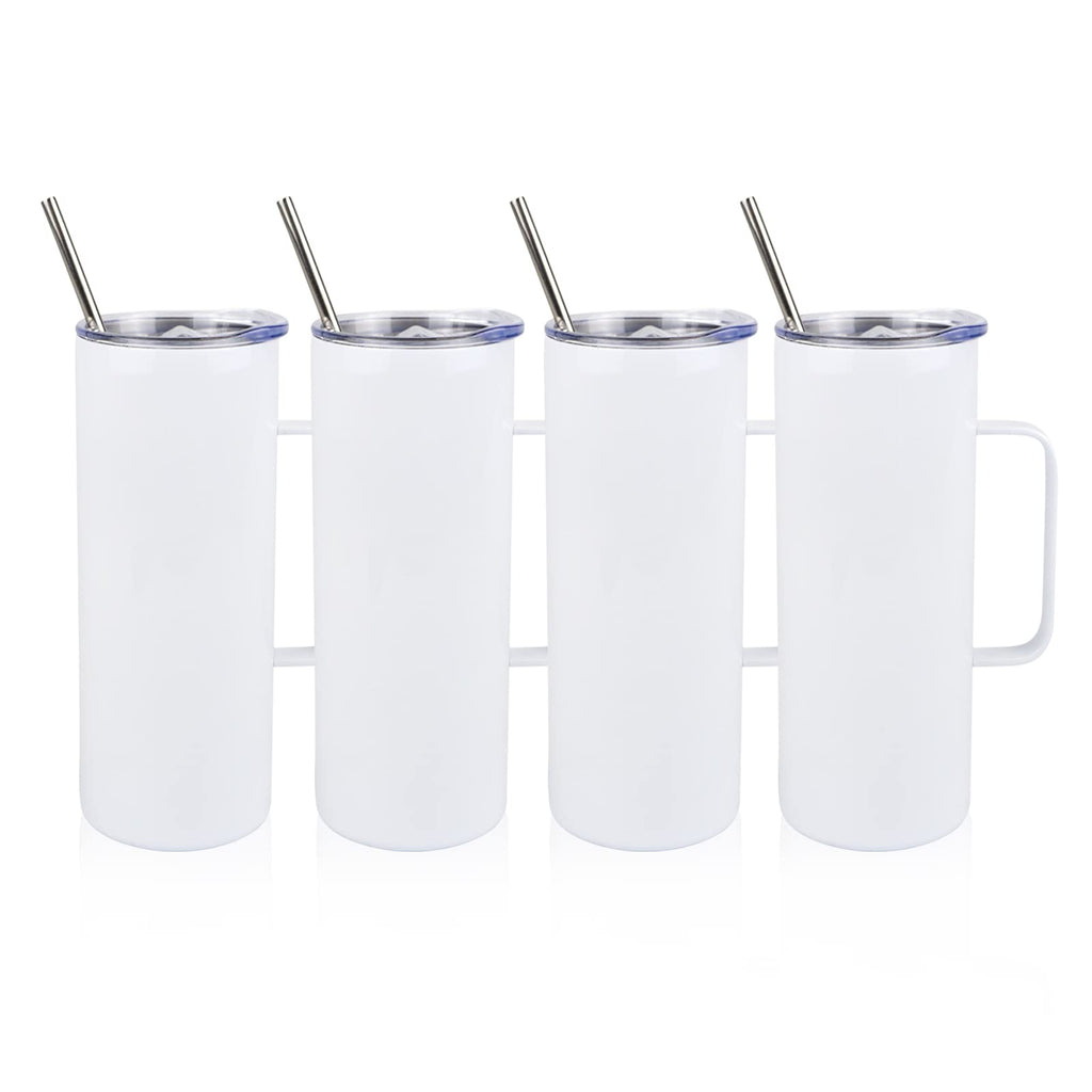 20oz Sublimation Skinny Tumbler with Handle & Coffee Mug U350