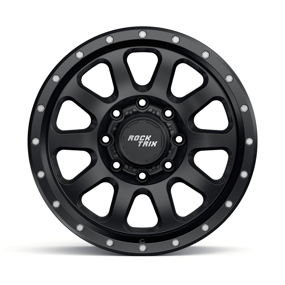 20x9 inch Off-Road Wheels 8x165.1 8x6.5 Bolt Pattern -12mm Offset Black Rims M54556