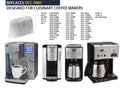8-12 Cup Coffee Filter & Set of 12 Charcoal Water Filters N79345
