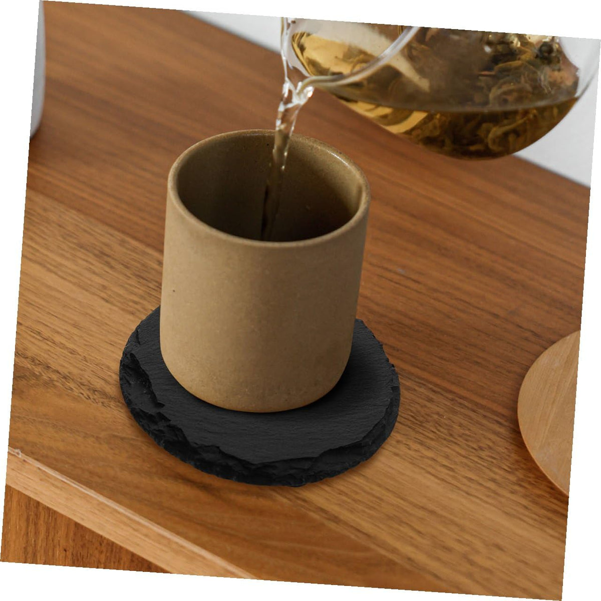 6pcs Stone Coasters Set with Non Slip Bottom C46989