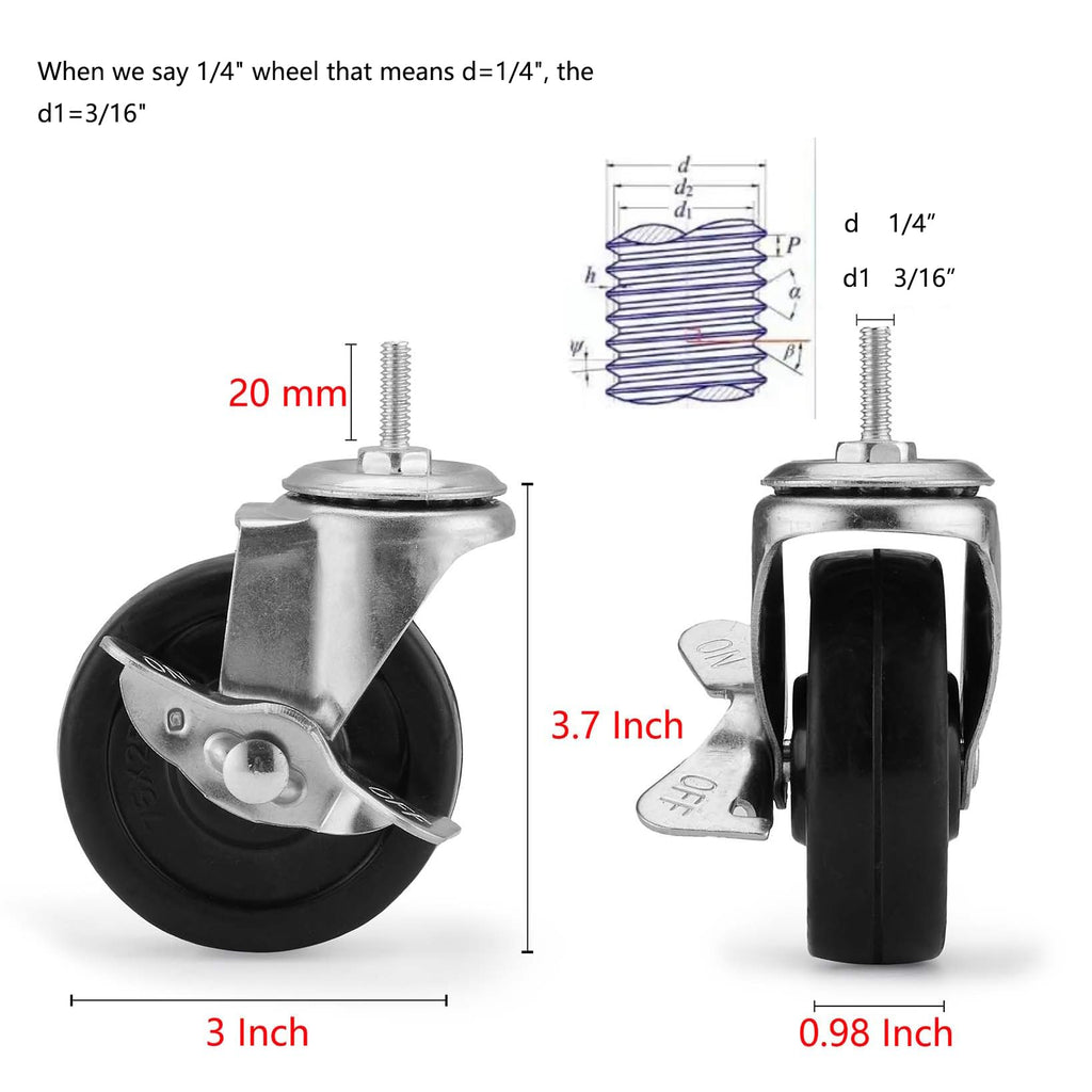 Set of 4 Caster Wheels K785