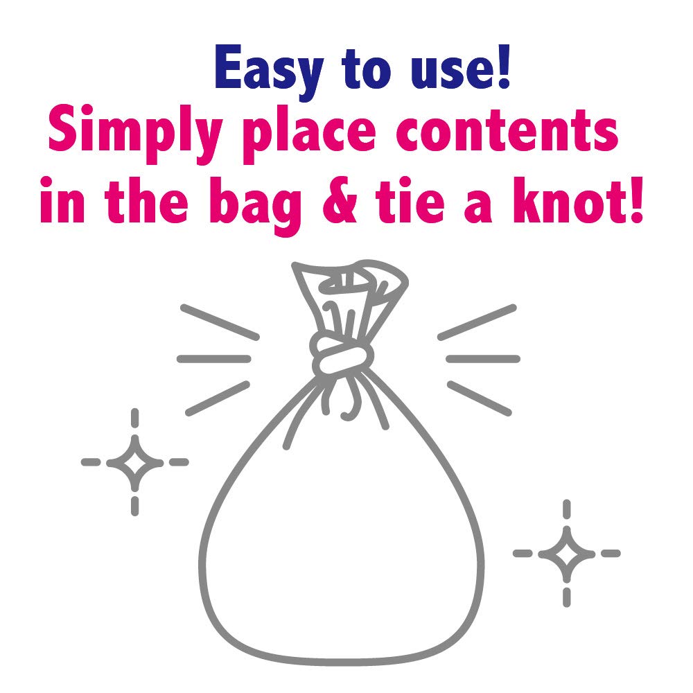 White 90 Count Disposable Odor Sealing Bags Pack of 2 U6647