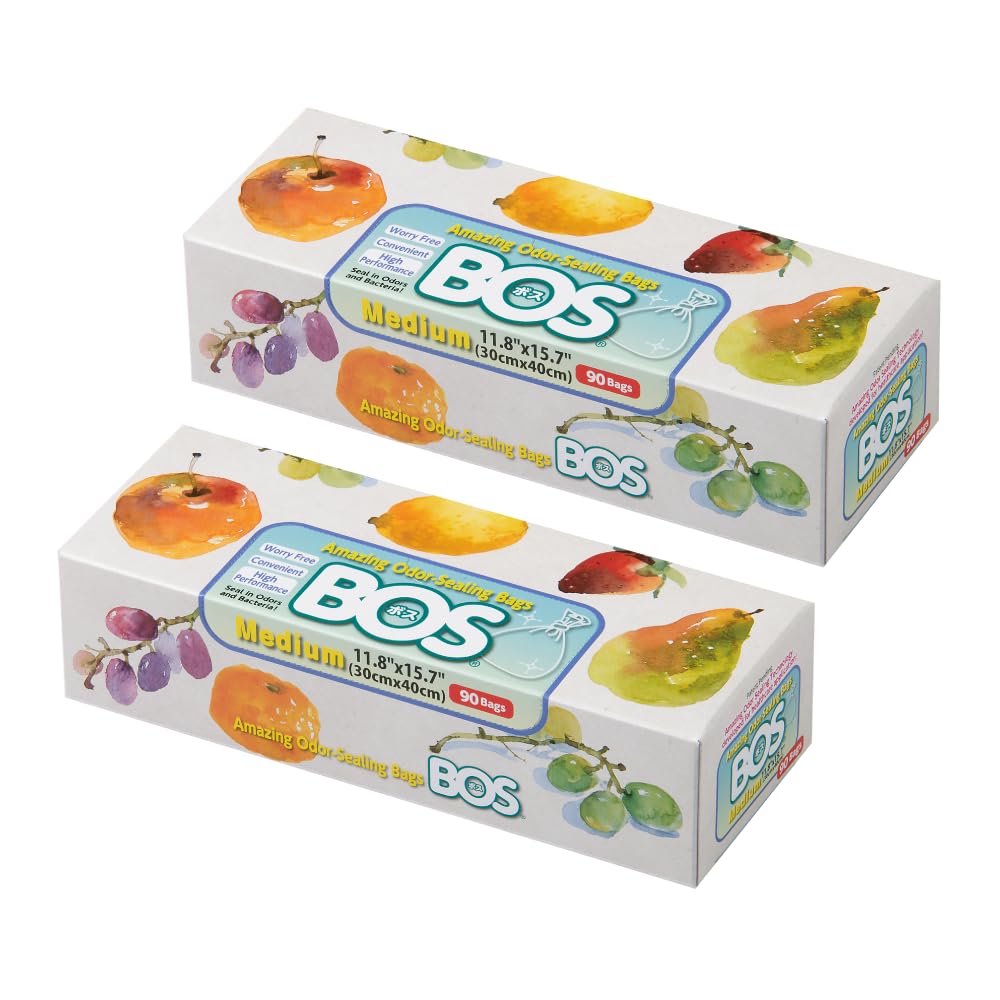 White 90 Count Disposable Odor Sealing Bags Pack of 2 U6647