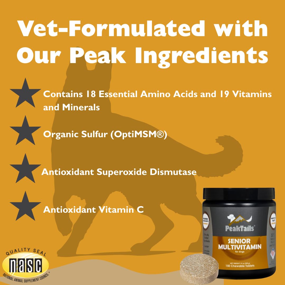 Senior Multivitamin for Dogs, 150 Count M501