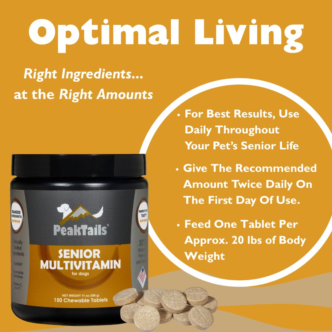 Senior Multivitamin for Dogs, 150 Count M501