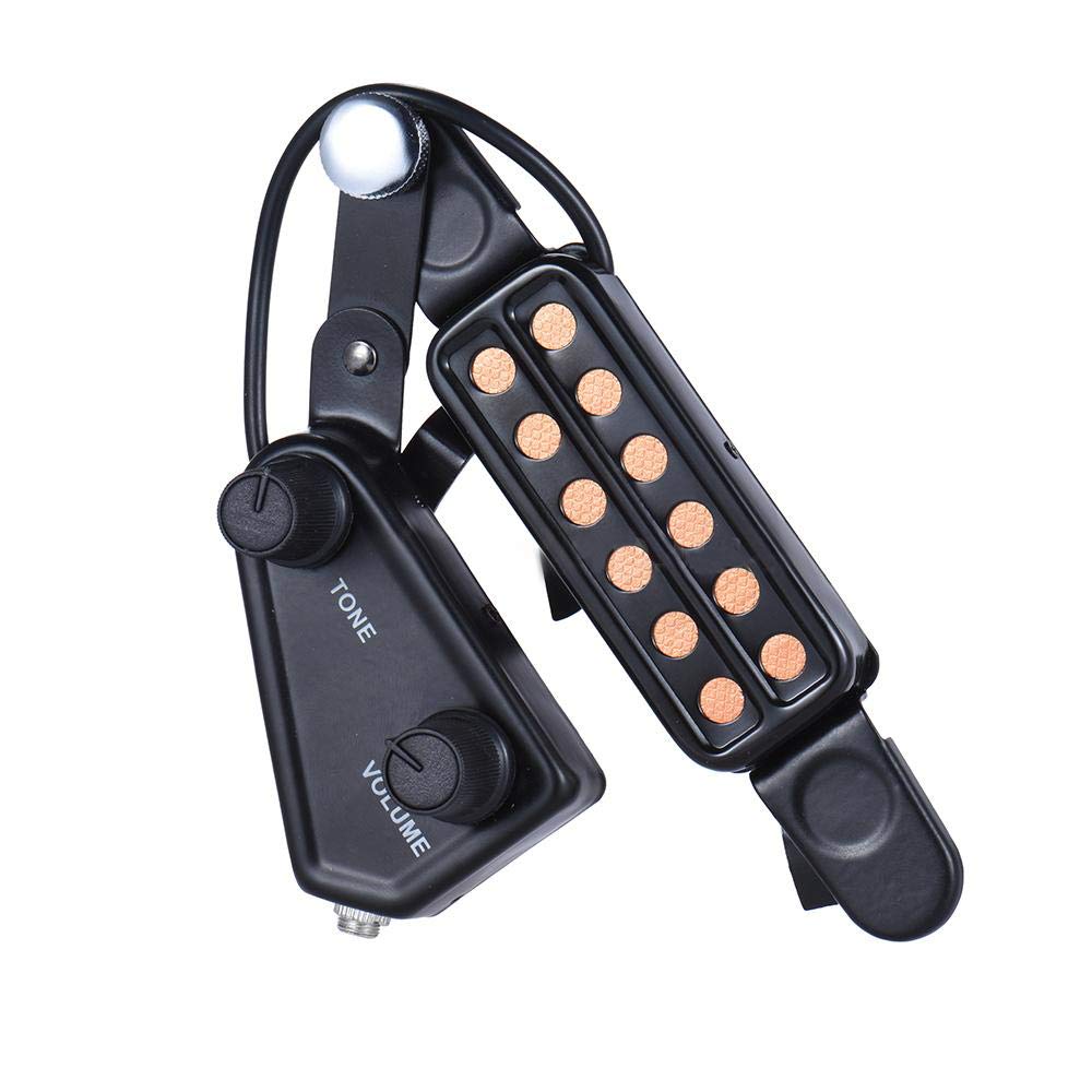 12 SoundHole Acoustic Guitar Pickup with Tone and Volume Control N28909