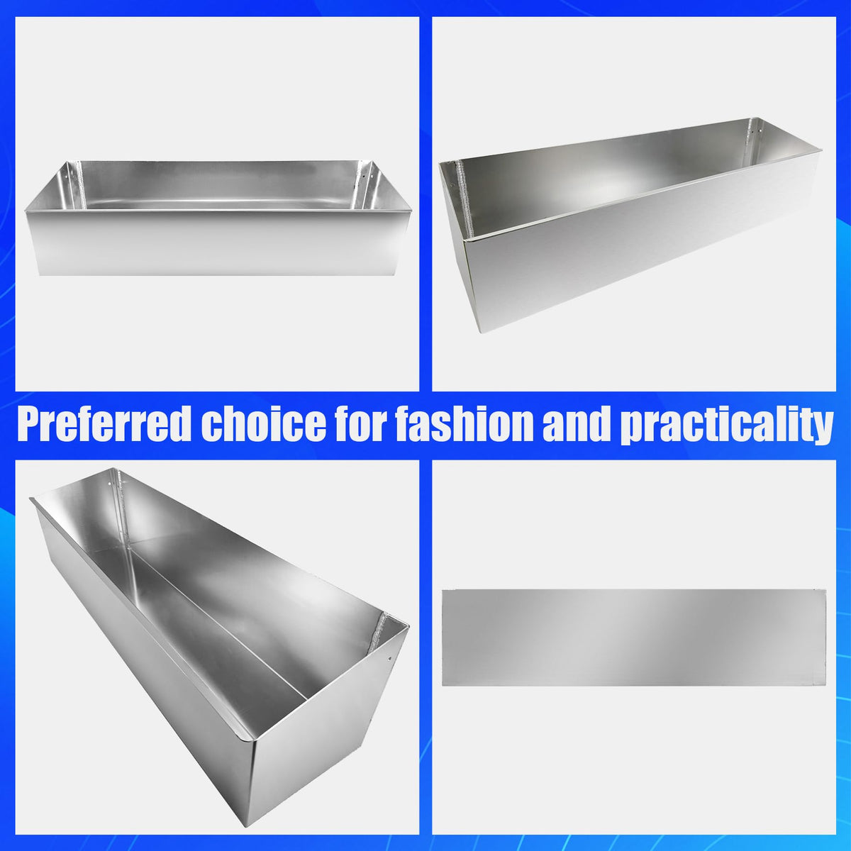 Aluminum Fuel Tank Rack 46" 4 5-Gallon Jugs Silver Z635