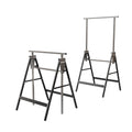 Heavy Duty Steel Sawhorse Brackets 2 Pack Adjustable Folding 330 lbs Capacity V4710