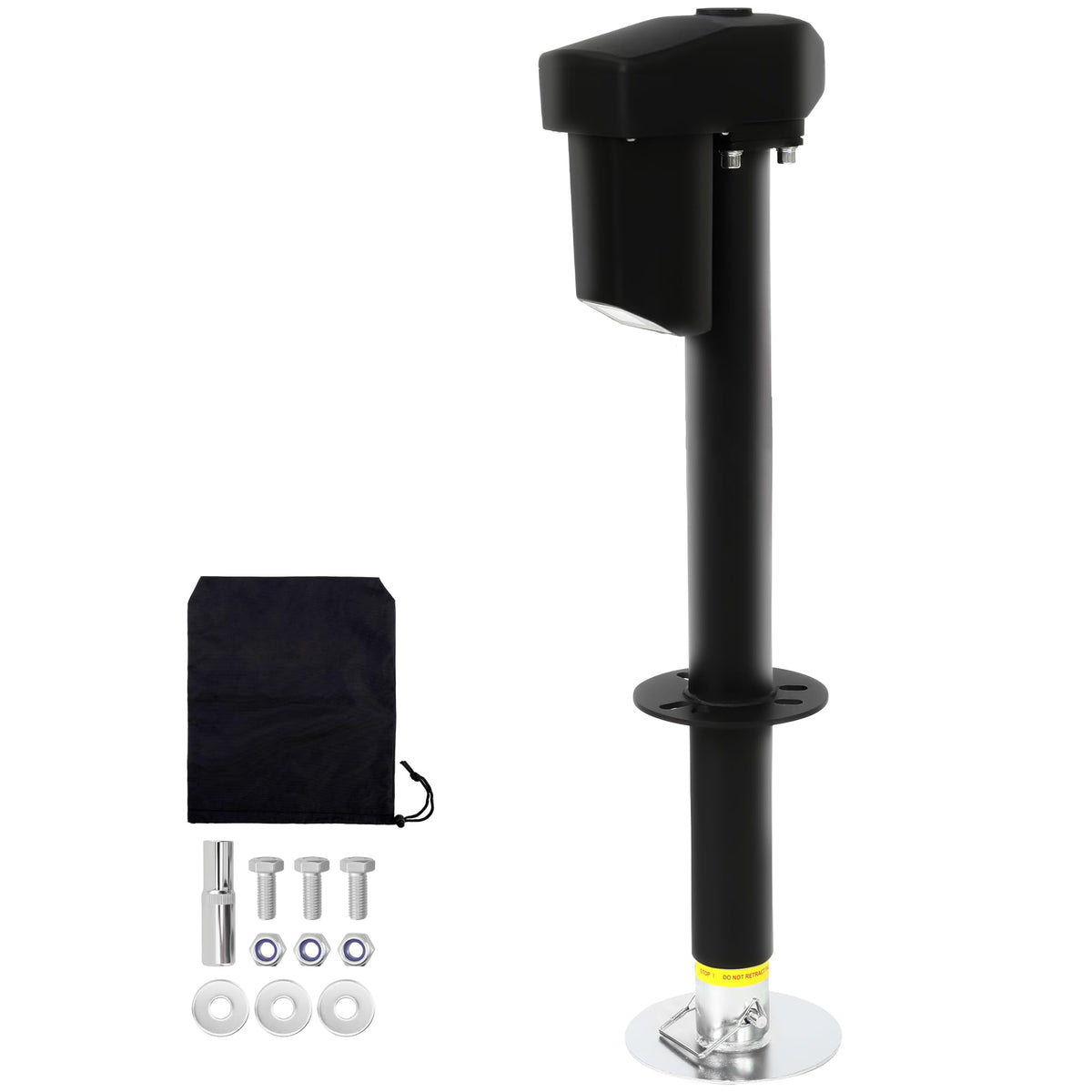 12V Electric Tongue Jack 4000lb A-Frame Heavy Duty Trailer Jack with Drop Foot & LED Light Z743