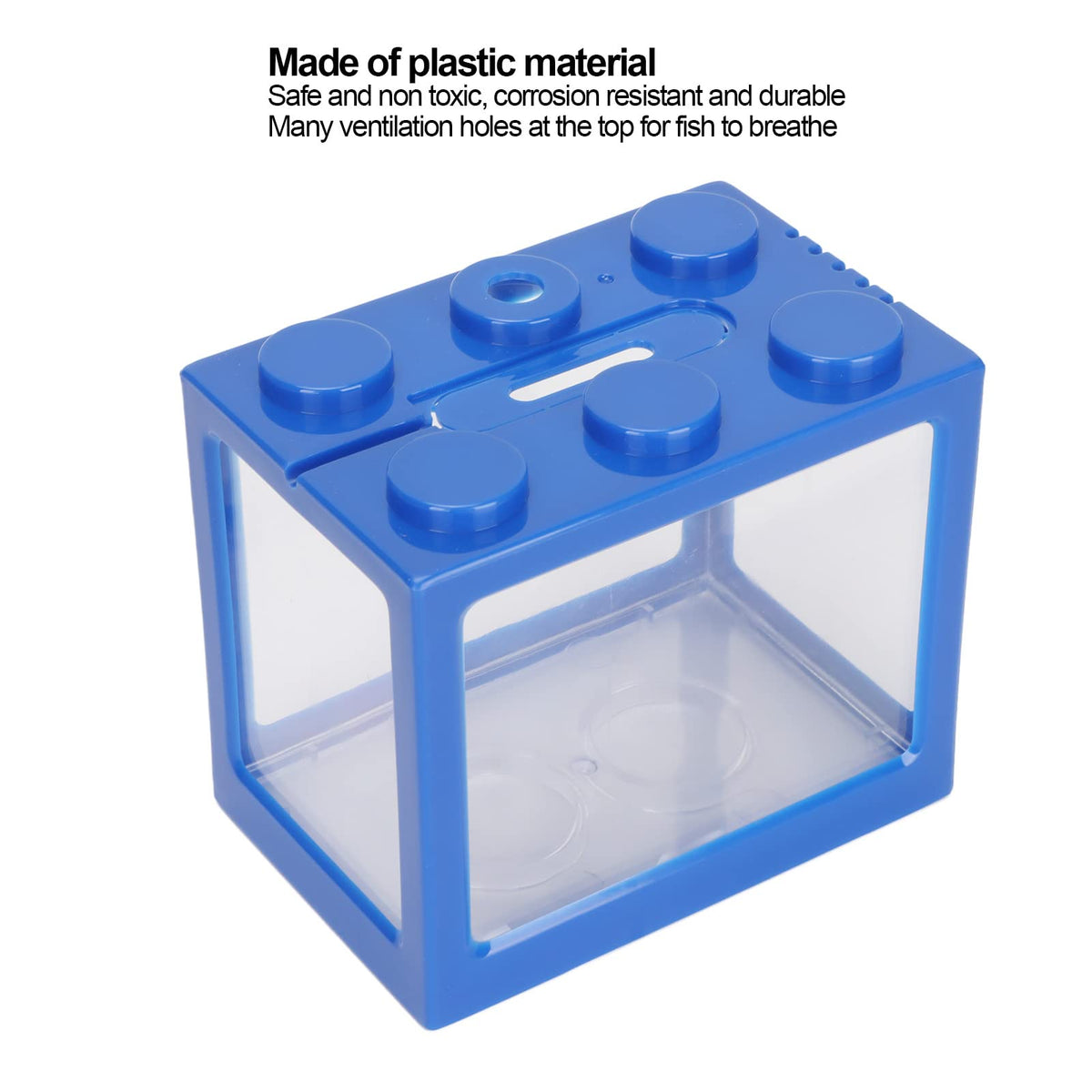 Mini Plastic Stackable Betta Fish Cube with LED Desktop Aquarium Kit T1871