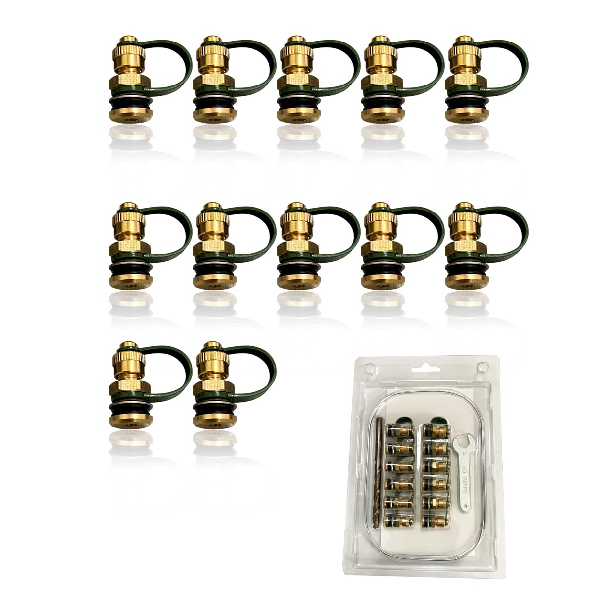 Brass Gas Can Vent Caps 12 Pack B1215