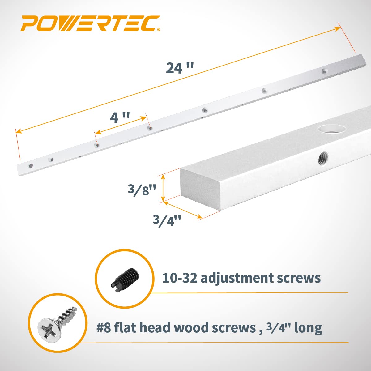 24-Inch Miter Bar for 3/4" x 3/8" Miter Slot P424794