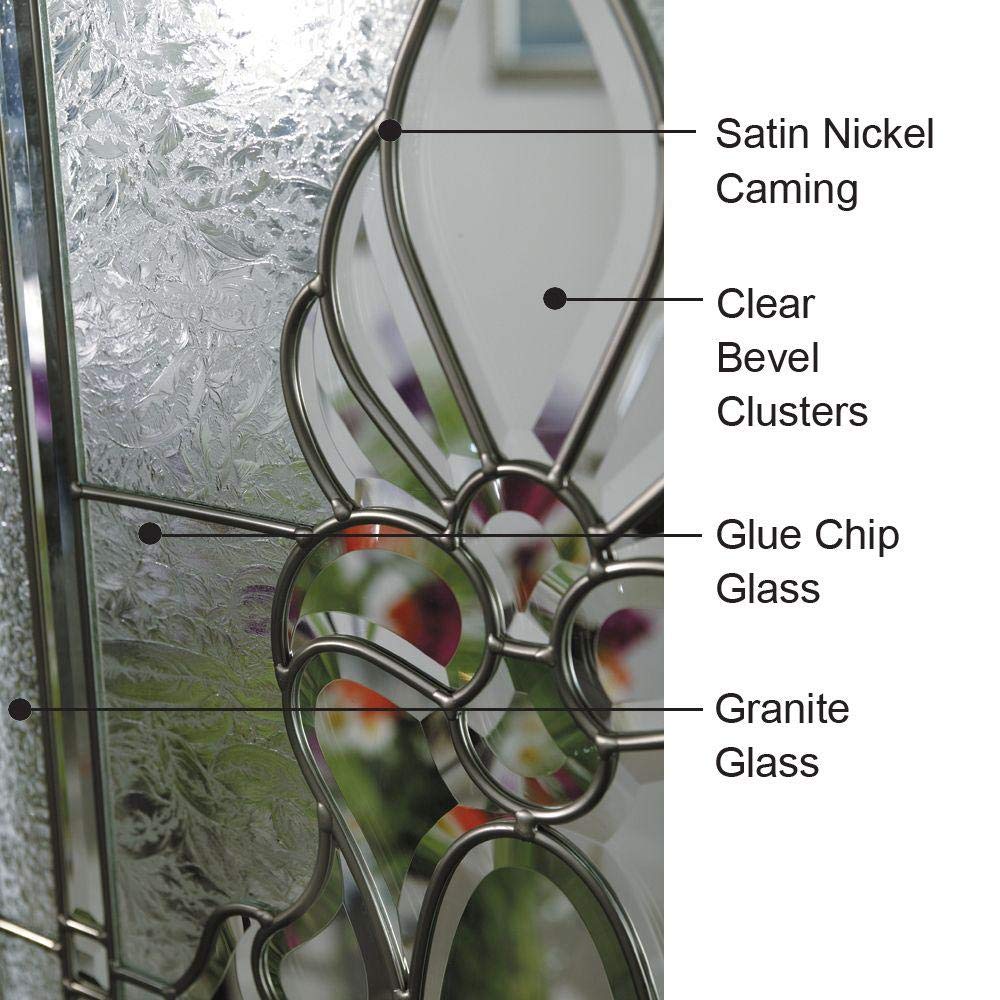 Brown Steel Left Hand In-Swing Exterior Prehung Door with Sidelites B86244