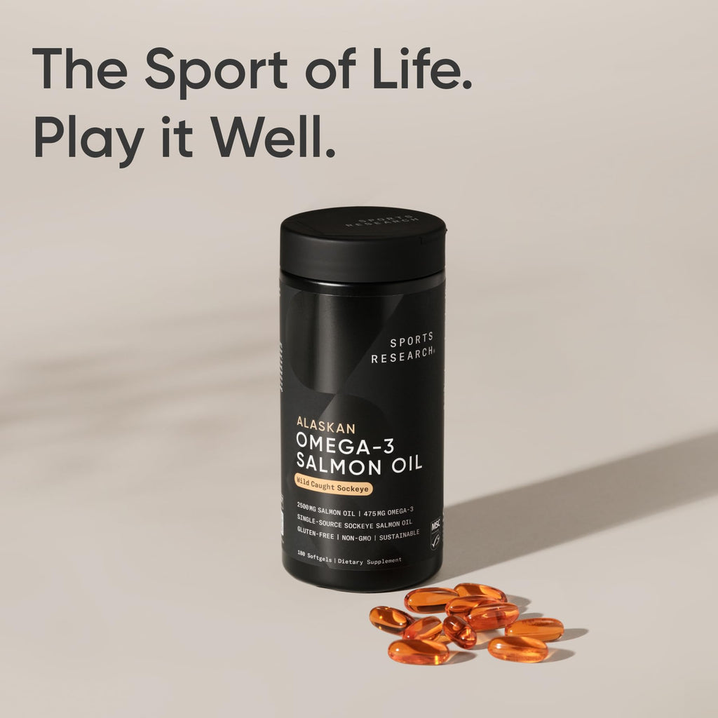 Omega-3 Wild Sockeye Salmon Oil 2500mg 180 Softgels H629
