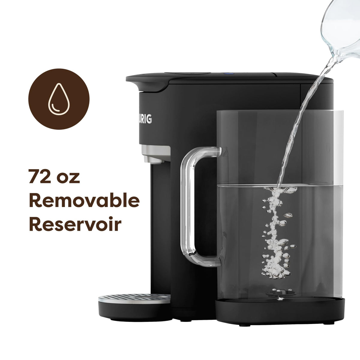 Black Single Serve K-Cup Pod Coffee Maker C666