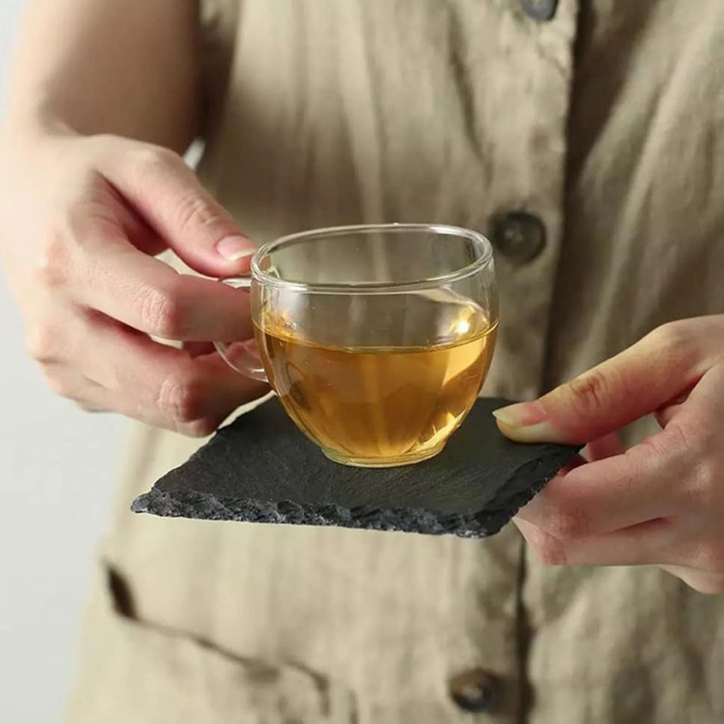 12pcs Natural Stone Square Coasters Set S8975