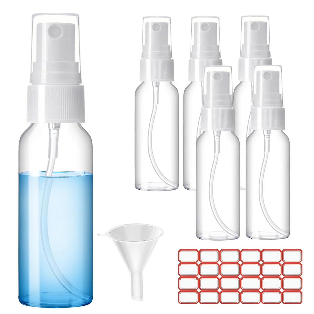 Clear 2.7oz 6 Pack Mini Spray Bottles B85380