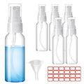 Clear 2.7oz 6 Pack Mini Spray Bottles B85380