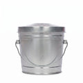 Galvanized Steel 6 Gallon Trash Can with Locking Lid M9791