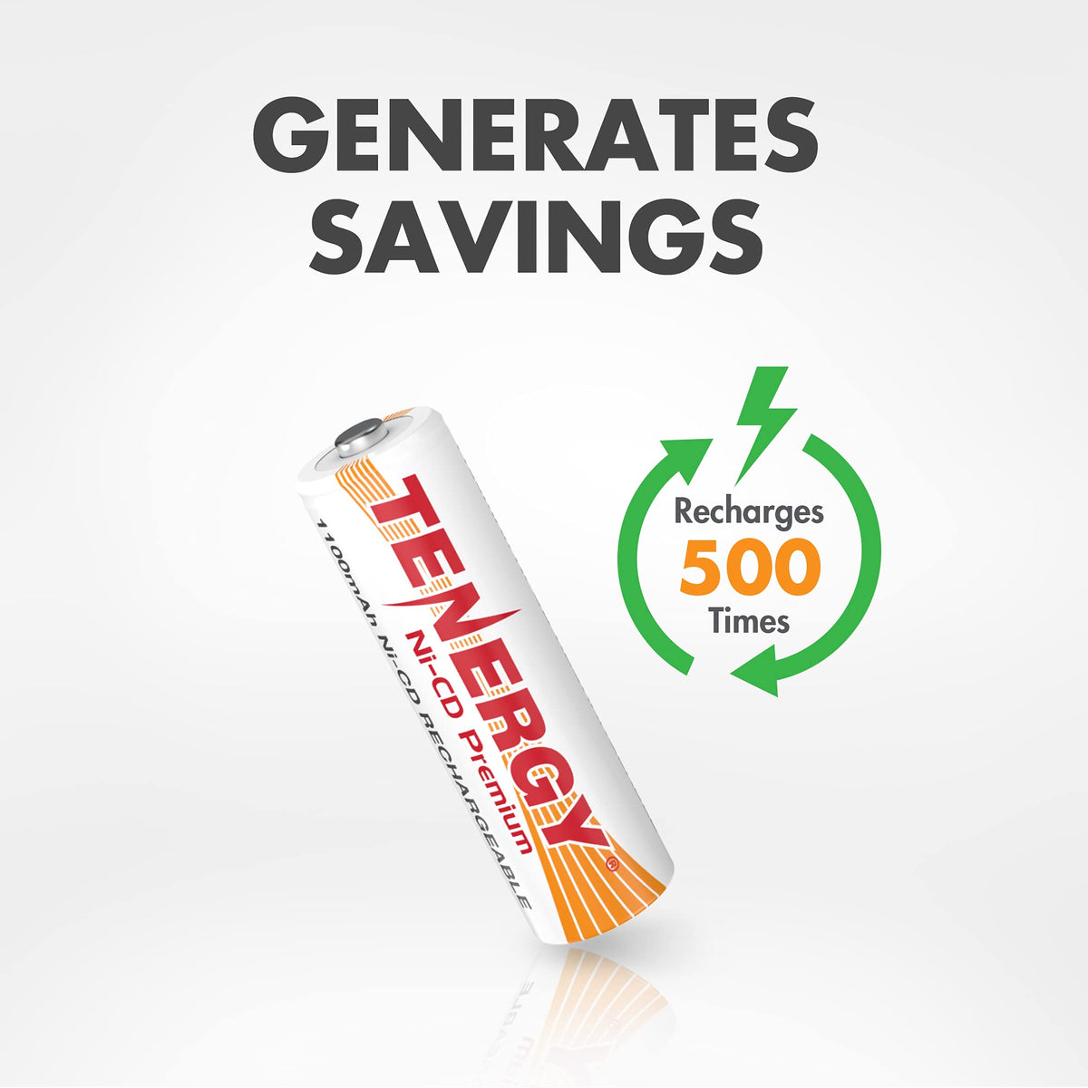 AA NiCd Rechargeable Batteries 1100mAh 1.2V 12 Count J436317
