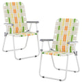2 Pack Green Foldable Beach Chairs M203899