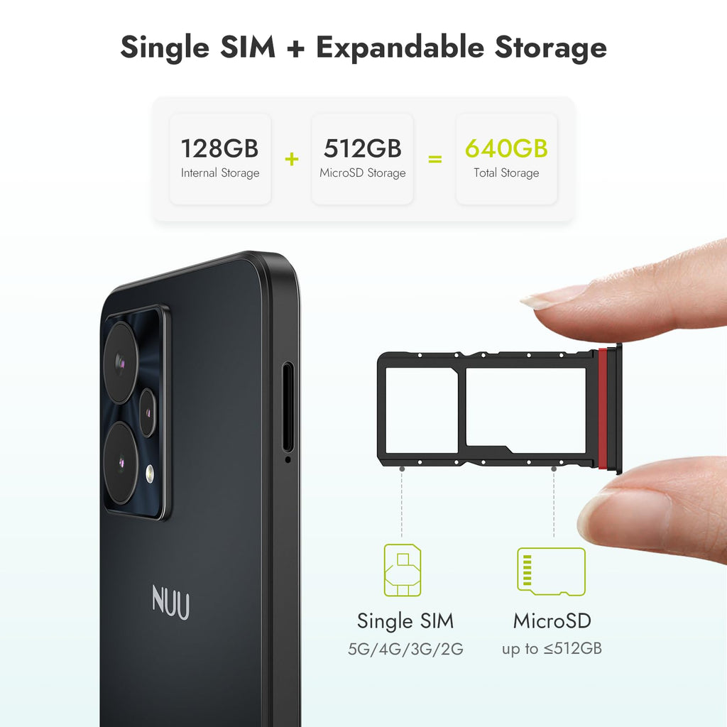 5G Unlocked Android Smartphone 128GB Black K569098