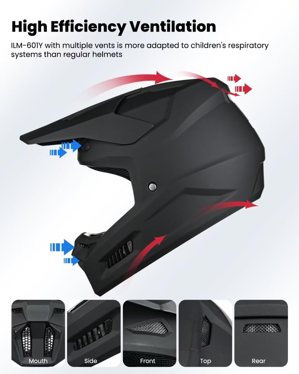 Kids Youth Full Face Dirt Bike Helmet G265