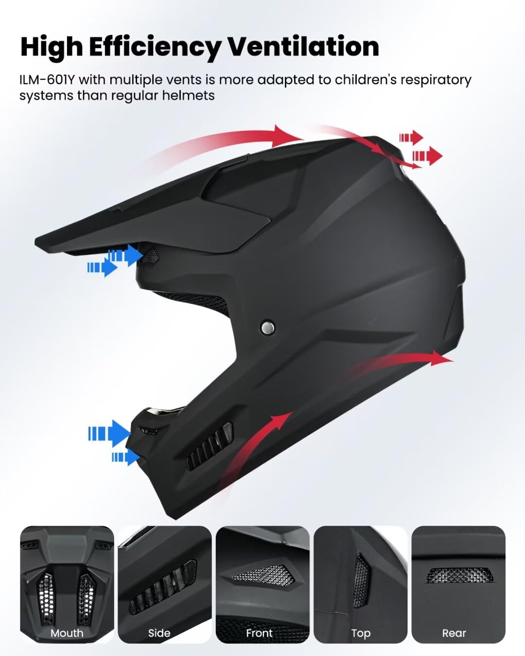 Kids Youth Full Face Dirt Bike Helmet G265