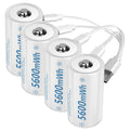 Rechargeable Lithium D Batteries 4 Pack P989320