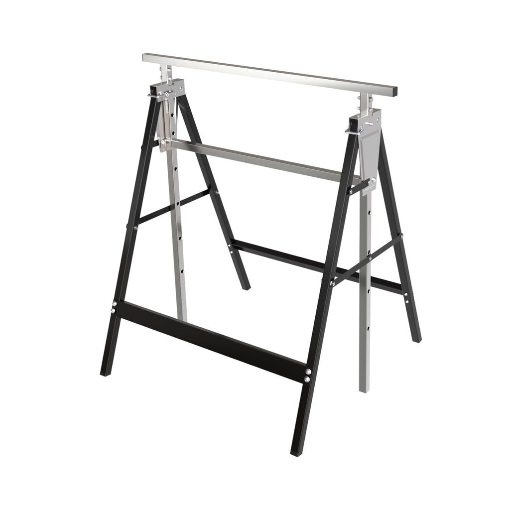 Heavy Duty Steel Sawhorse Brackets 2 Pack Adjustable Folding 330 lbs Capacity V4710