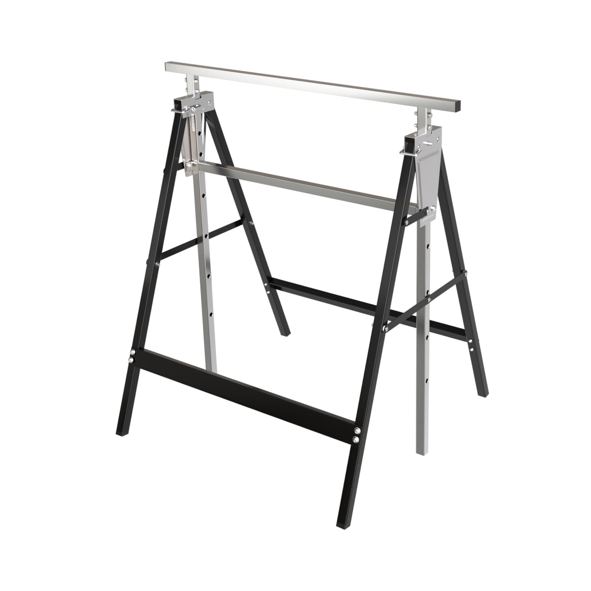 Heavy Duty Steel Sawhorse Brackets 2 Pack Adjustable Folding 330 lbs Capacity V4710