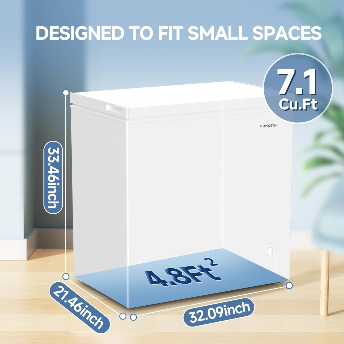 7.1 Cu.Ft Chest Freezer White F735172