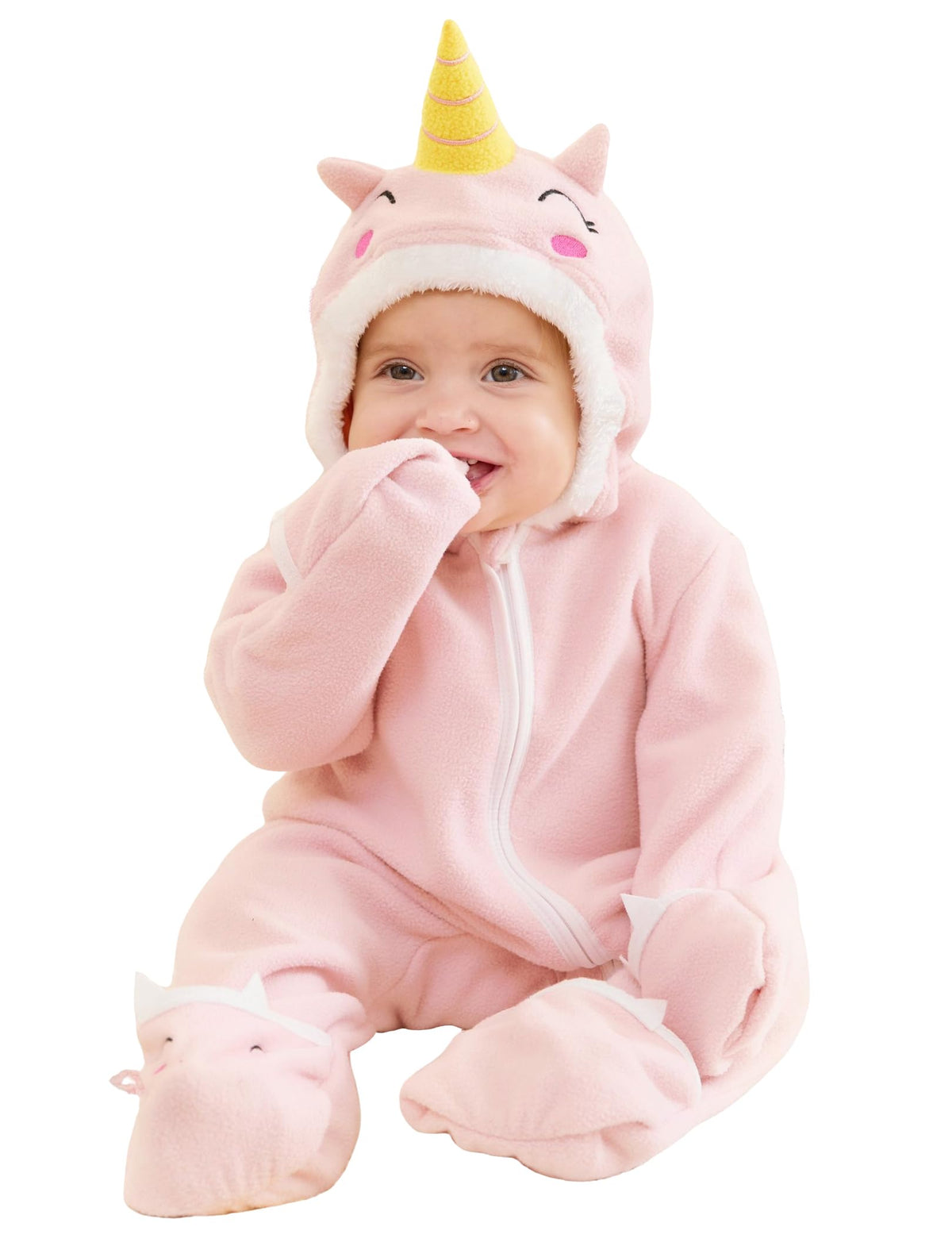 Baby Fleece Hooded Footie 18-24 Months F43132
