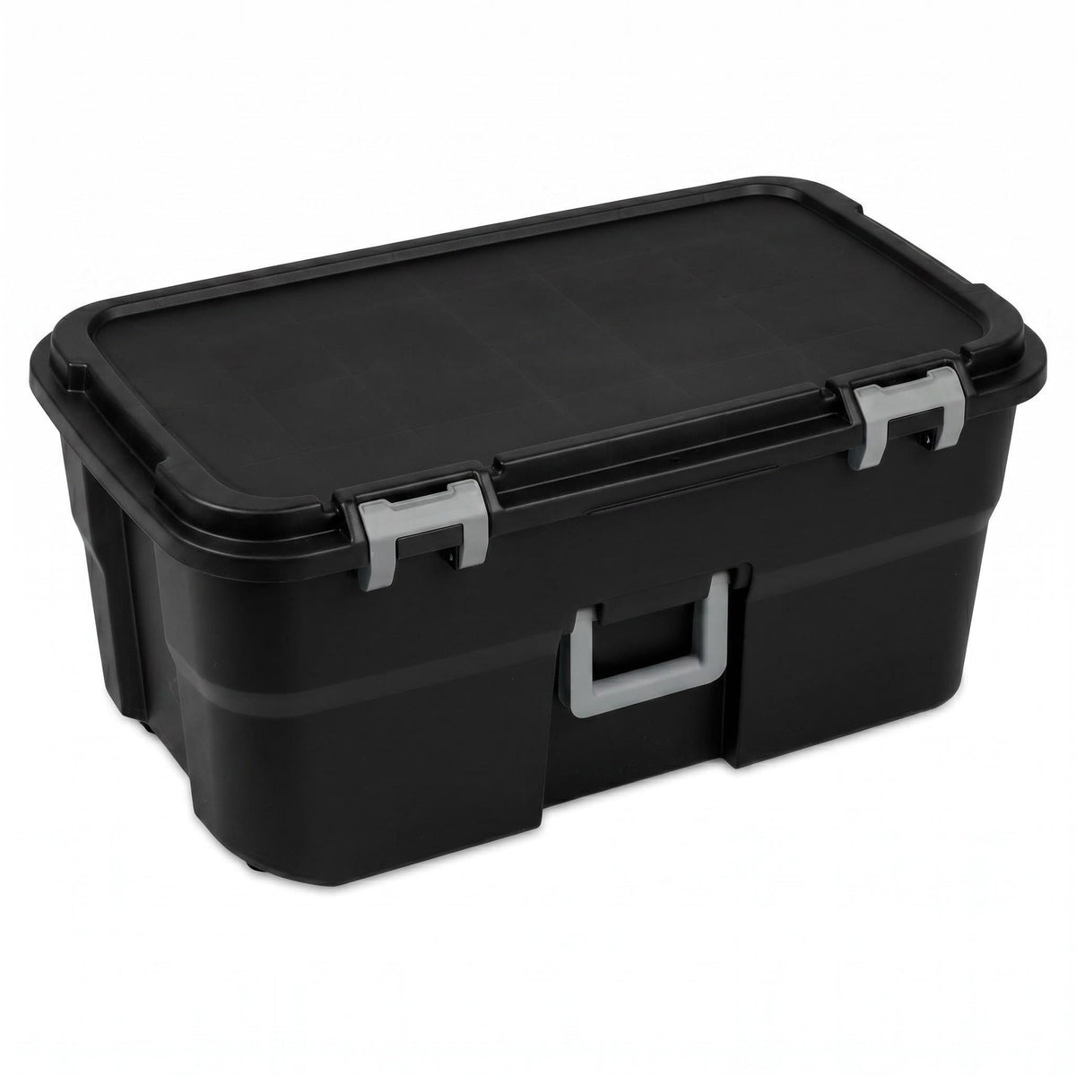 22 Gallon Black Wheeled Plastic Storage Trunk J8642
